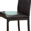 Chaise d'appoint rembourrée en métal Rikkilee