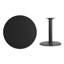 Plateau de table rond en stratifié de 24 po avec base de bar ronde de 18 po Jamey-1867976237-1867976234-1870724549