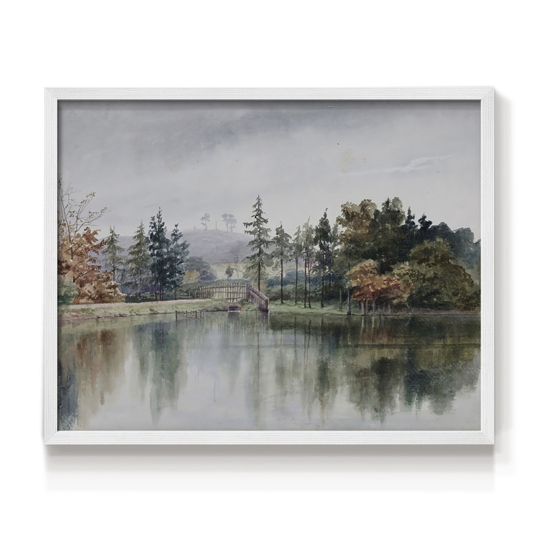 Paysages rétro - CXL III - impression encadrée - réaménageable, H 11 po x l 14 po, Blanc