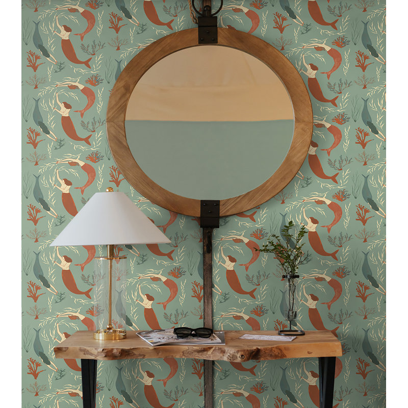 Elana Gabrielle Muses Novelty 18'L x 20.5" W Peel and Stick Wallpaper Roll, Pool