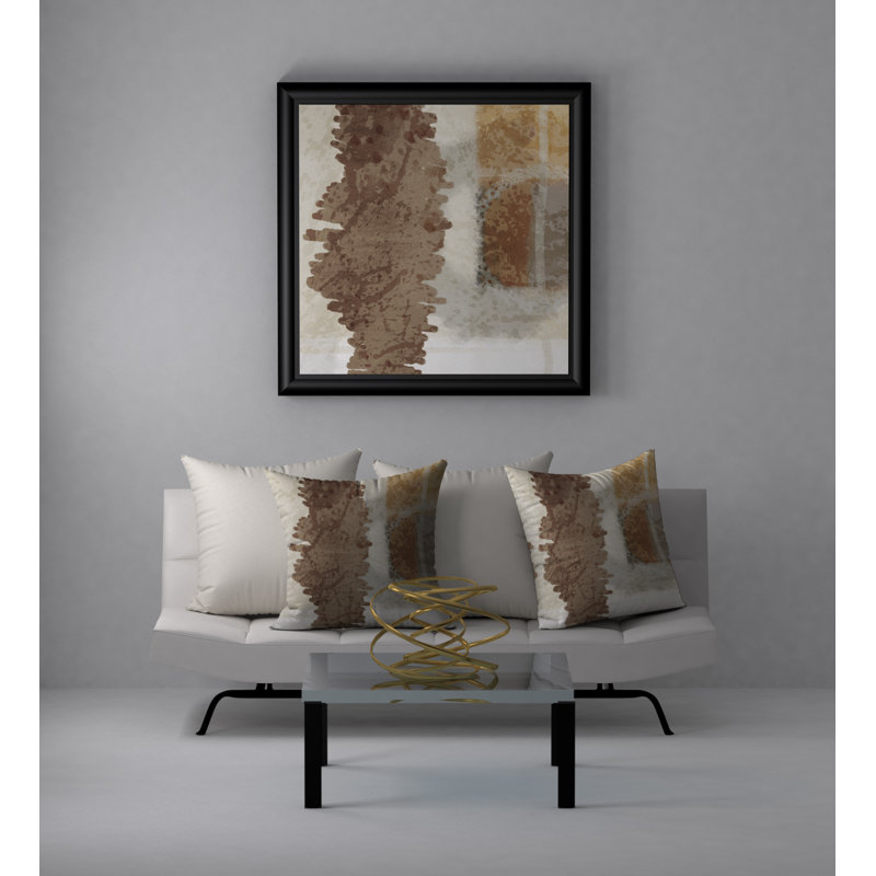 Abstract Reversible Throw Pillow, 20"x20"