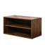 Armoire empilable pour rangement - montée, 29,14 * 13,87 * 14,34 pouces, excellente organisation à domicile, livres de magasin, vêtements, souvenirs, cadres, abat-jour en noyer, panneau de particules et pouces montés