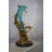 Bronze Dolphin medium with Turtles Fountain Bronze Statue -  Size: 24"L x 34"W x 36"H.