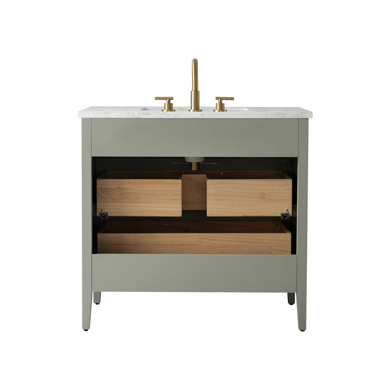 Emma 36" W Single Vanity, Light Sage