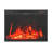 Akebia 24" W Stainless Steel Electric Fireplace Insert with Remote Control
