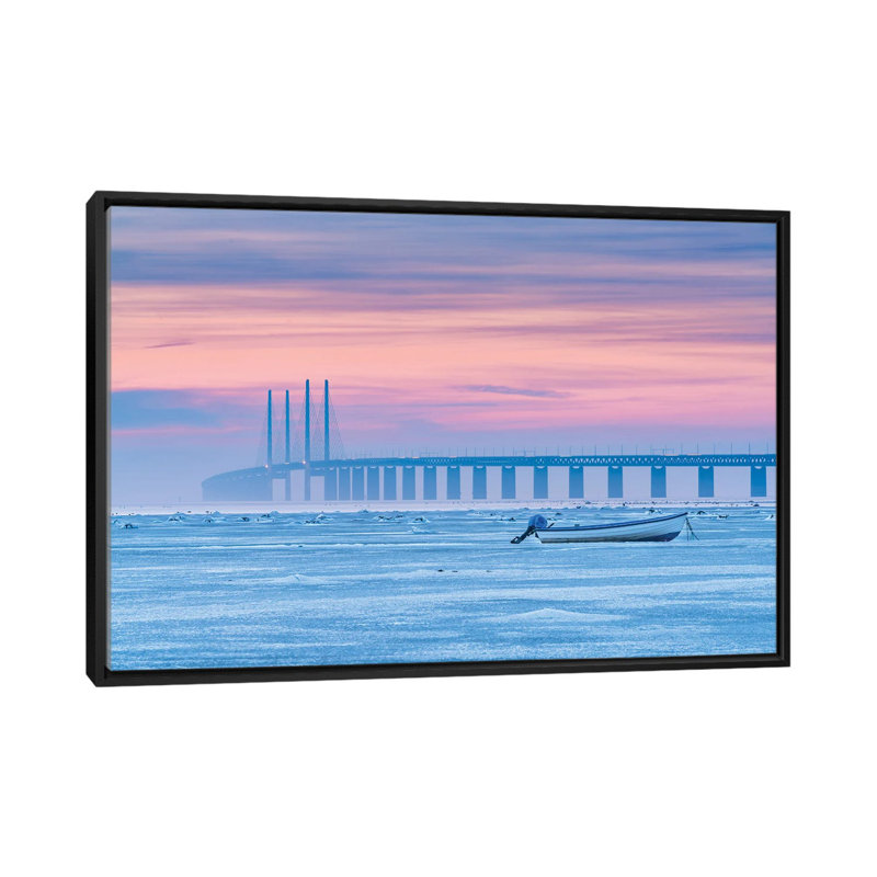Frozen Sea by Jacek Oleksinski - Floater Frame Print on Canvas, Black, 66.04 cm H x 45.72 cm W