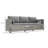 Outsunny Wicker Patio Couch, PE Rattan 3-Seat Sofa, Outdoor Furniture With Deep Seating, Cushions, Steel Frame, Gray