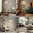 Vintage 59" Mid-Century Modern Arched LED Floor Lamp,Pleated Shade