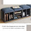 40cm Deep Blue Storage Benches