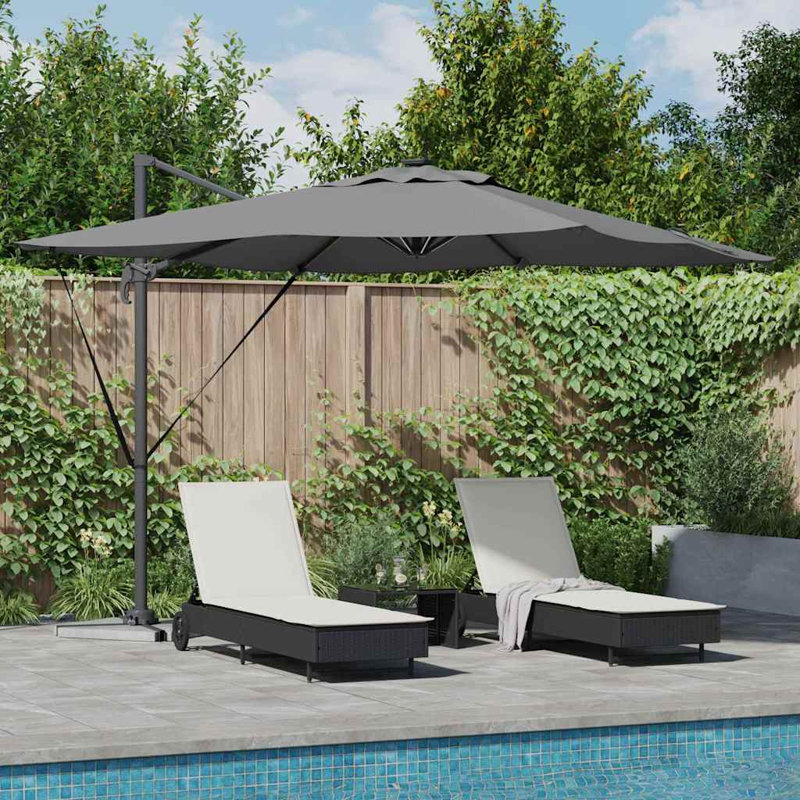 Cantilever Parasol, Anthracite, 270cm H x 285cm W x 285cm D