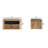 Chunky Chestnut Floating Bedside-604673836