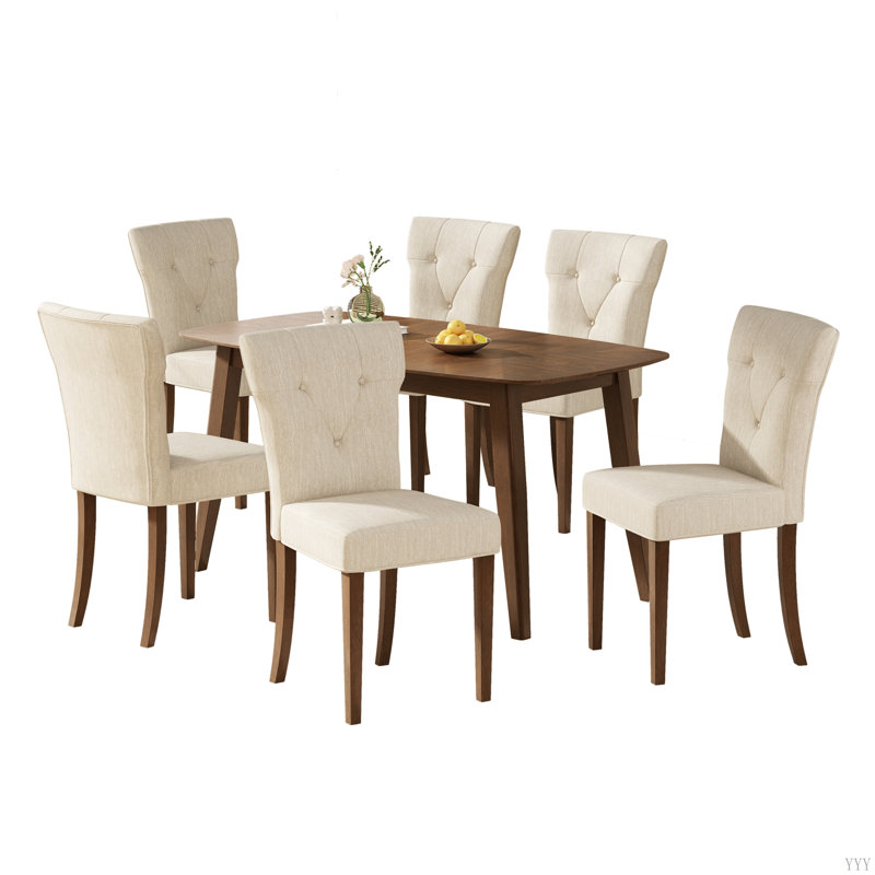 Ensemble de salle à manger d'intérieur en bois, ensemble de 6 chaises et plus