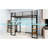 Iron Frame Bed With Railing And Stairs For Youth Bedroom, Black, Space - Saving Black On Both Sides Twin Featuring Stable Installation-124719669