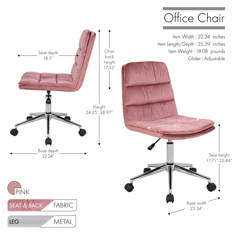 Groh Task Chair, Pink