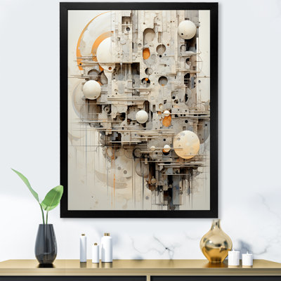Minimalisme lune fantaisie Sci Collage III sur toile