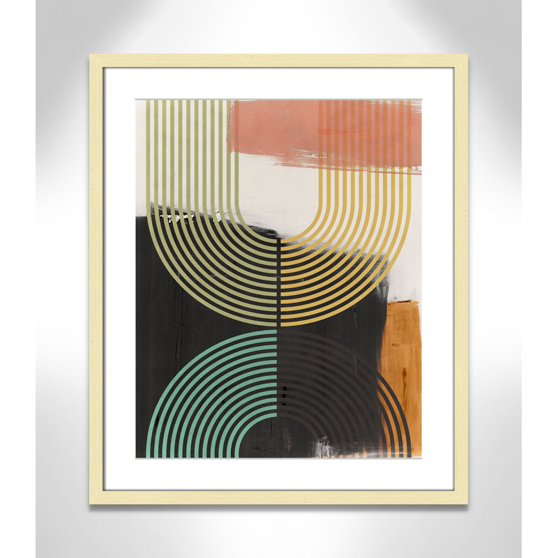 «Bolded II» par Isabelle Z, L 21,5 po x H 25,5 po, Matted Print, Or mat
