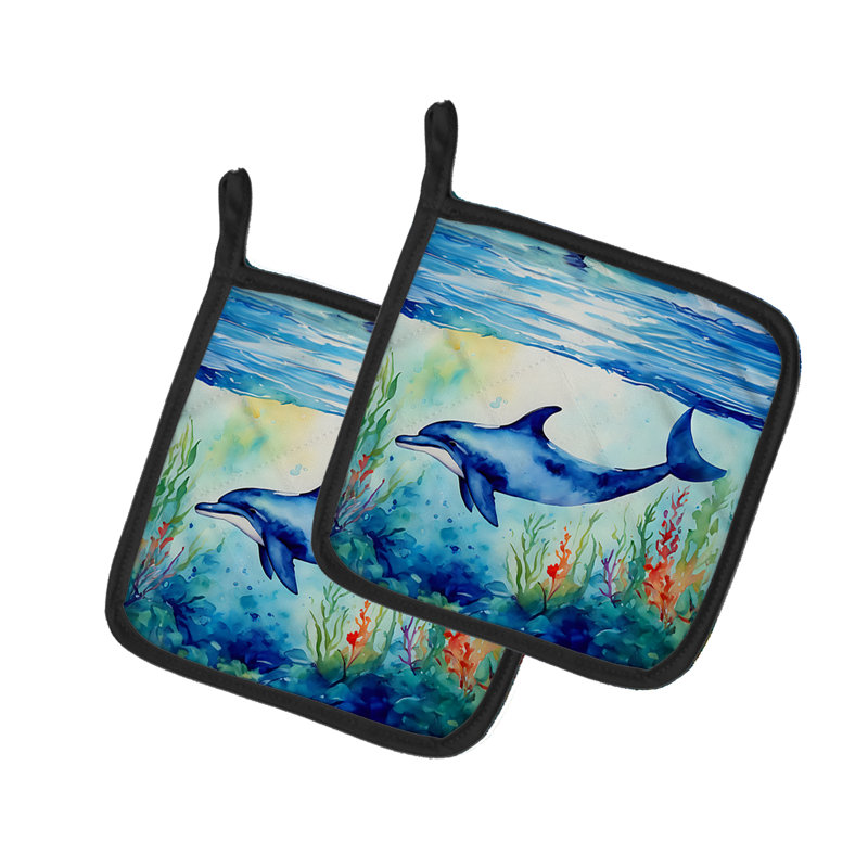 Caroline's Treasures Nautical Collection Polyester Potholder Set