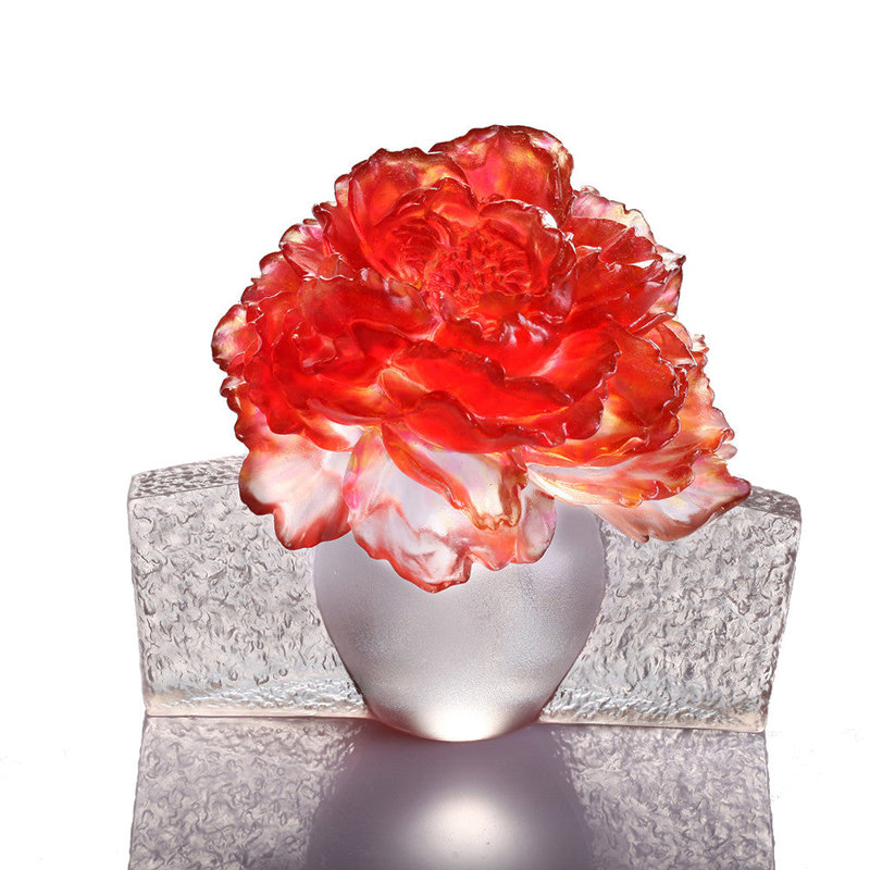 Prosperity Ubiquitous Peony Flower Sculpture