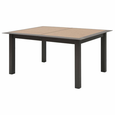 Kalem Rectangular Metal Extendable Outdoor Dining Table , 160cm cm W 115cm cm D