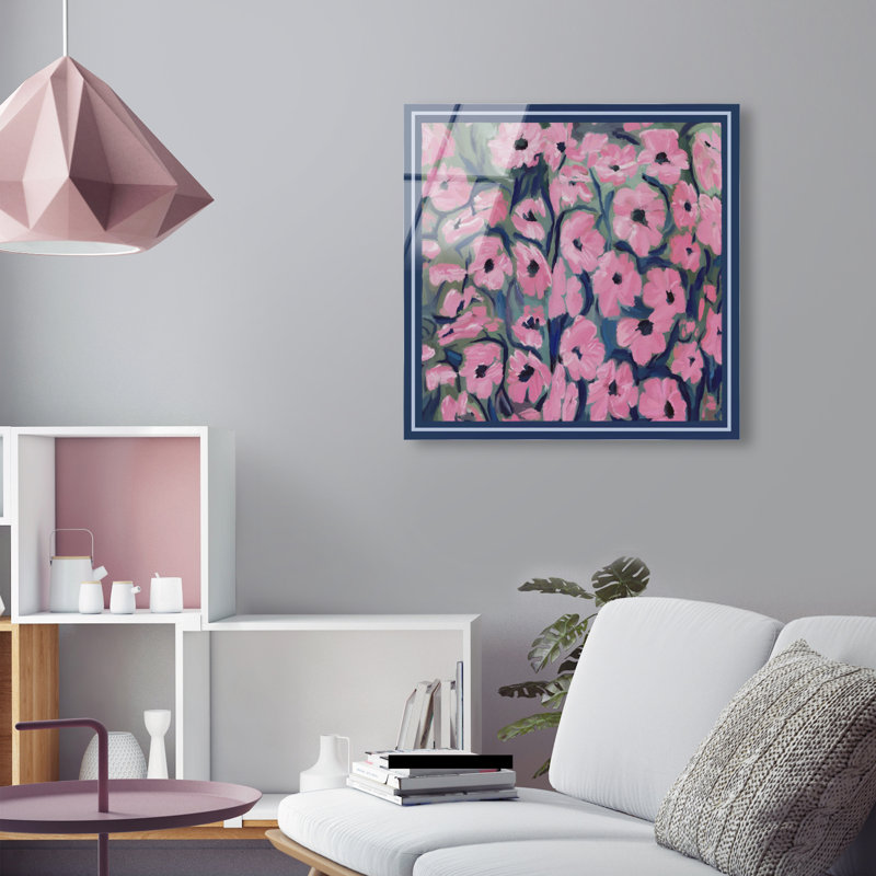 Night Blooms Acrylic Painting Print, 24"H x 24"W, High-Gloss Acrylic Print