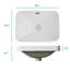 Lavabo vasque rectangulaire en céramique