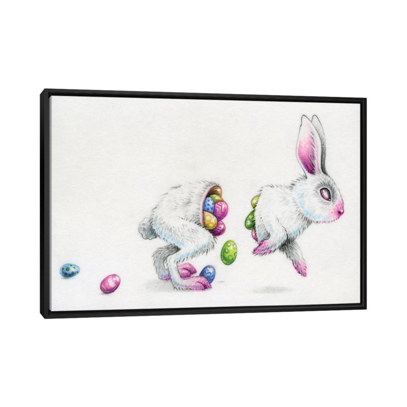 «Eostre» par Megan Majewski - impression sur toile tendue, H 18 po x l 26 po x P 1,5 po, Toile encadrée noire, Pas de tapis