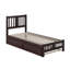 Lit plateforme en bois massif Anakin avec lit gigogne assorti-63783814-86105987