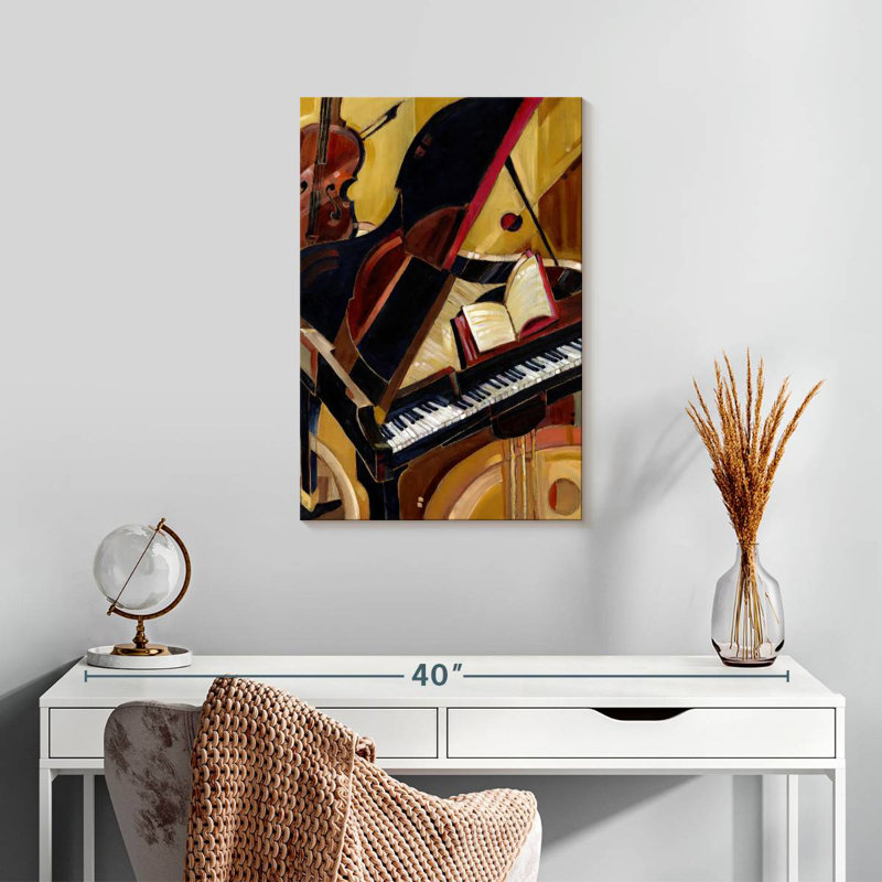 Abarca, piano abstrait II, H 24 po x l 16 po