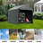 5 Ft. W x 7.2 Ft. D Garage, Portable Outdoor Storage Shed