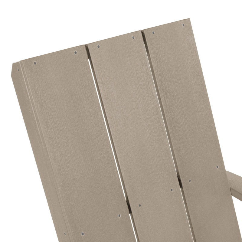Chaise Adirondack en plastique Byrnes, Brun terrain boisé