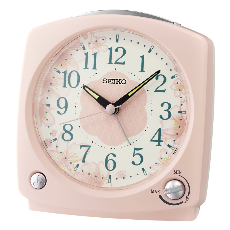 QHP012PLH Modern Alarm Clock, Pink