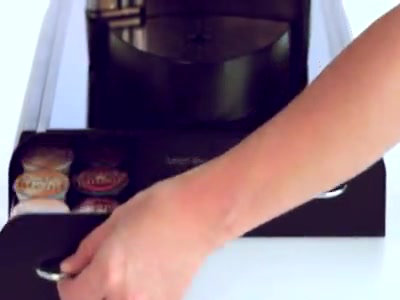 Red Wood Veneer Coffee Pod Drawer for 36 Capsules