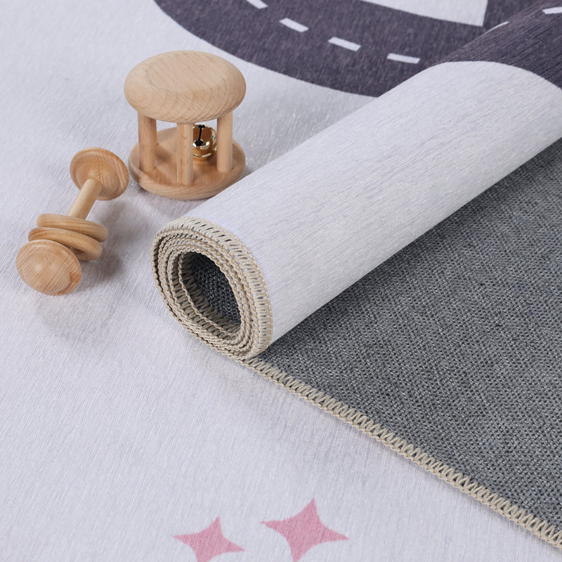 Tapis d'intérieur lavable pour chambre d'enfant Country Road, Rectangle 4 pi x 6 pi