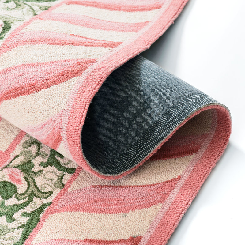 Rosy Check Rug, Rectangle 8' x 10'