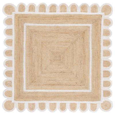 Tapis d'intérieur en jute tissé à la main Natural Fiber