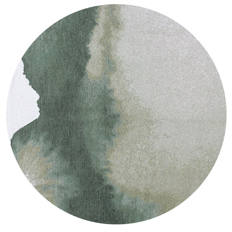 Jacquard Indoor / Outdoor Rug, Beige, Square 140 cm