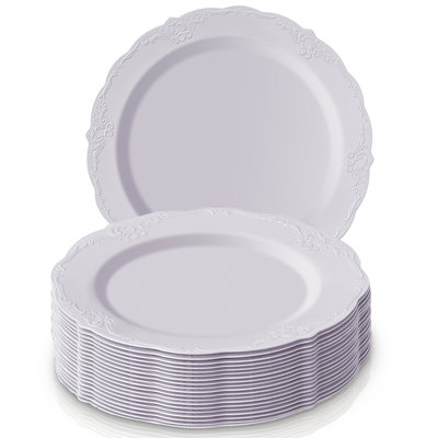 Assiette à salade jetable en plastique épais