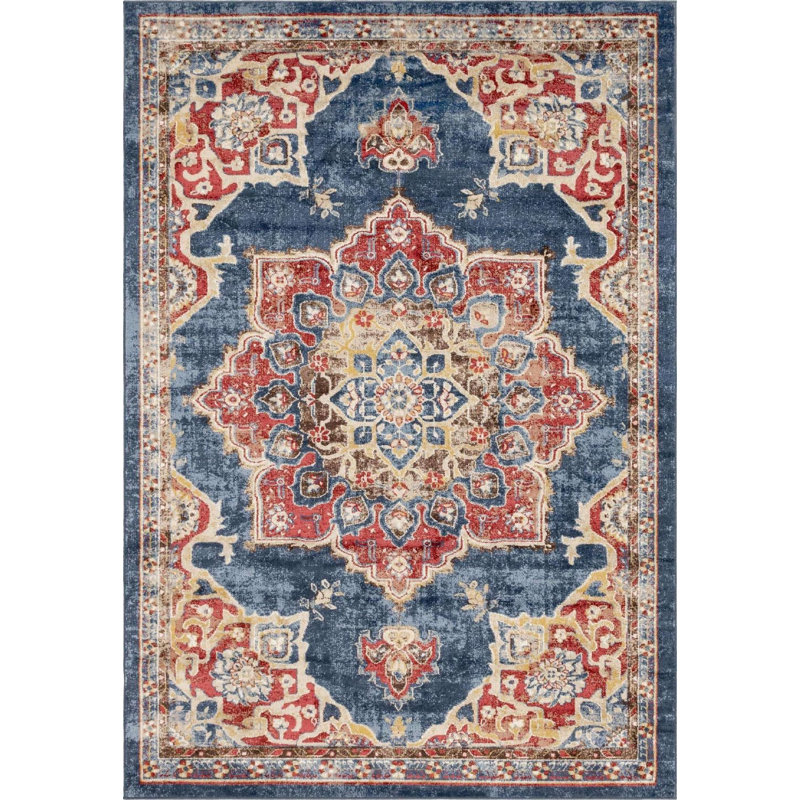 Tapis traditionnel Ulla couleur arctique, Rectangle 7 pi x 10 pi