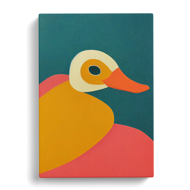 Rodric Duck Mid Century Vol.1 - Wrapped Canvas Print, 76cm H x 50cm W x 3cm D
