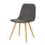 Chaise de salle à manger GILA avec pieds de transfert de chaleur, ensemble de 2, chaise