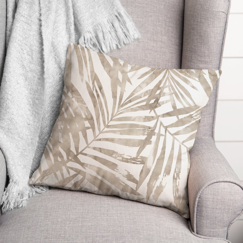 Floral Outdoor Reversible Throw Pillow