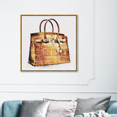 Mode et glamour, le sac à main iconique - peinture sur toile
