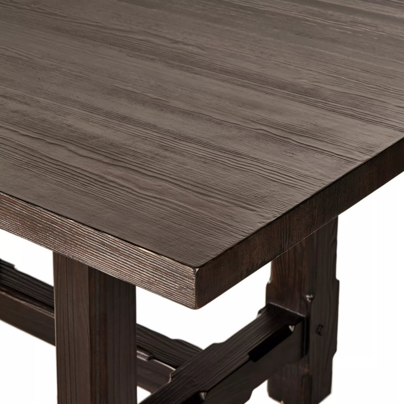 Norene Pine Wood Dining Table