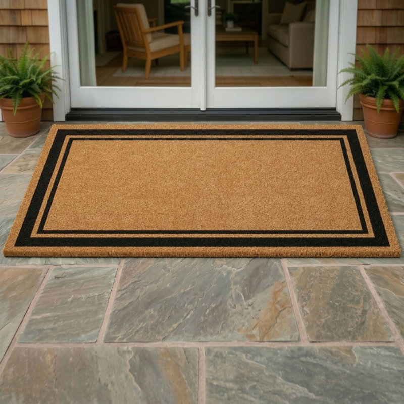 Paillasson Border, Bordure brune, L 36 po x L 72 po