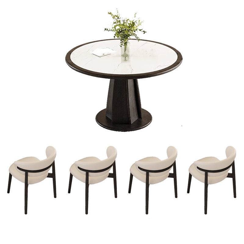 Table et chaise de salle à manger rétro, H 29,5 po x L 39,3 po x l 39,3 po
