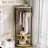 Corner Hall Tree with Shoe Bench & 6 Double Hooks, Space‑Saving Entryway Coat Rack with Storage Organizer