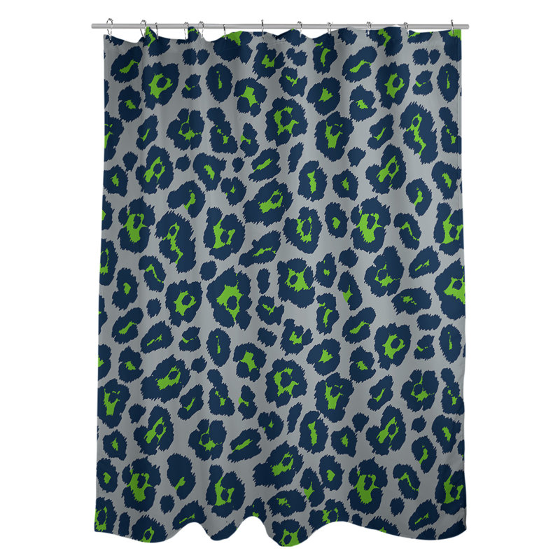 Animal Print Shower Curtain, Grey