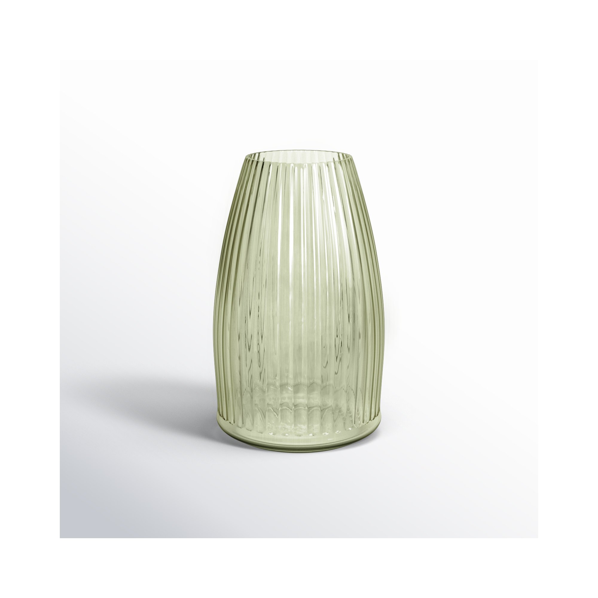 Ruebin 8'' Glass Table Vase, Green