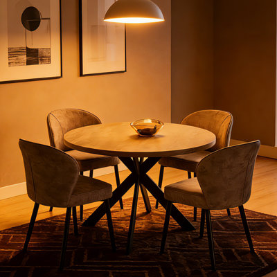 Ensemble de salle à manger Modern Kitchen, table de salle à manger ronde avec chaises