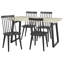 Chaise d'appoint à dossier en lattes de bois massif Fordwich-1201906707